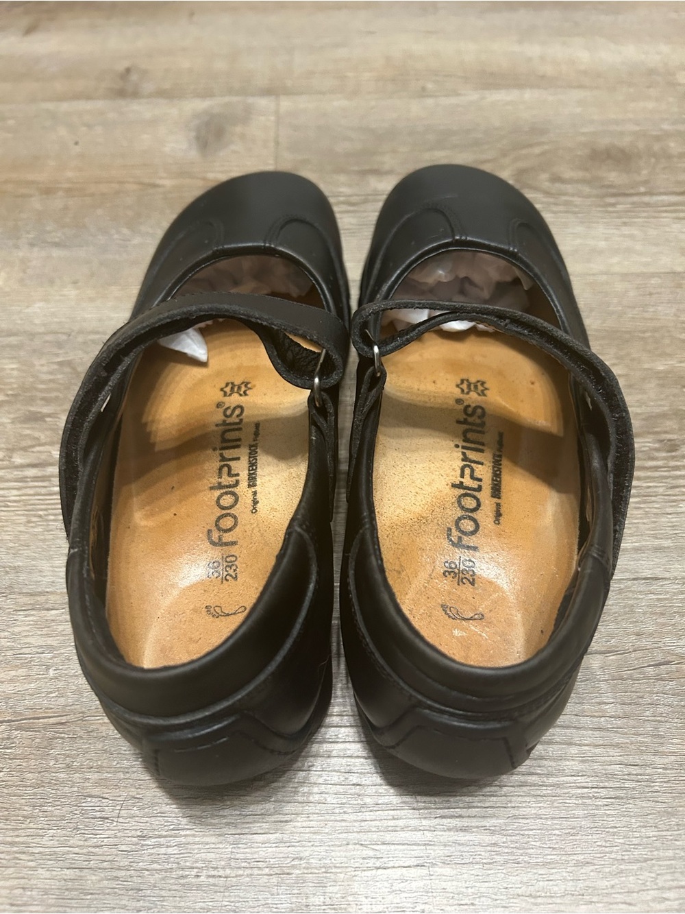 Footprints by Birkenstock Women’s Size 36 US 5-5.5 Black Leather Mary Jane Shoes - Picture 4 of 10